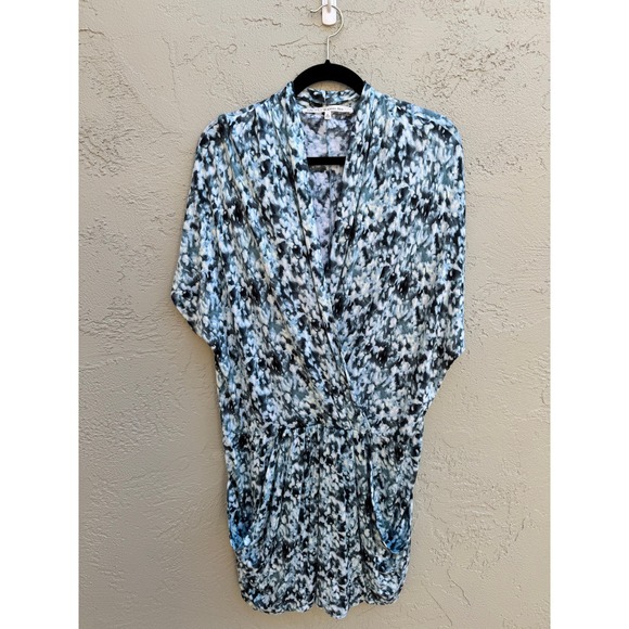 Rachel Roy Dress Tye Dye Abstract Print Short Sleeve Mini Party - Picture 7 of 7